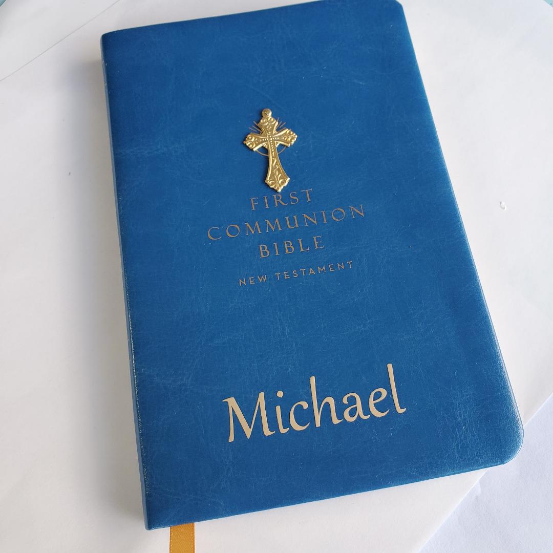 Soft Leather First Communion Bible